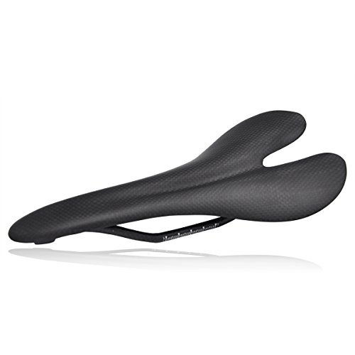 Sièges VTT : Selle de vélo Labewin 3K brillante en fibre carbone, pour vélo tout terrain, Matte Black