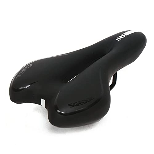 Sièges VTT : Selle de vélo noire souple avec coussin confortable pour VTT Unisexe