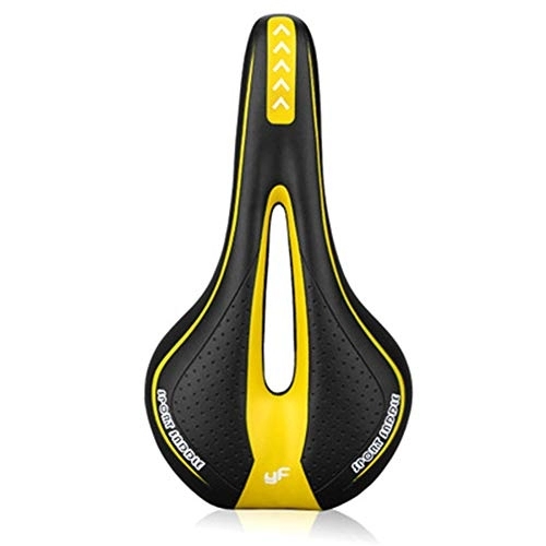 Sièges VTT : Selle de vélo, Selle Vélo Gel, Siège de Vélo avec Ergonomique Respirante Creux Désign, pour Homme et Femme, pour Vélos de Route / VTT / Vélos de Ville, Jaune