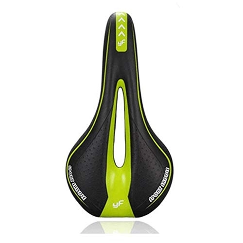 Sièges VTT : Selle de vélo, Selle Vélo Gel, Siège de Vélo avec Ergonomique Respirante Creux Désign, pour Homme et Femme, pour Vélos de Route / VTT / Vélos de Ville, Vert