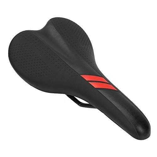 Sièges VTT : Selle de Vélo, Selle Vélo Imperméable et Respirante Ergonomique, Hommes Femmes siège de vélo Coussin, pour Vélos de Route / VTT / Vélos de Ville, Rouge