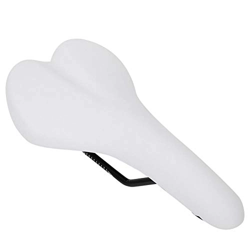 Sièges VTT : Selle de vélo, siège de vélo, Coussin de siège de vélo en PU pour VTT (Blanc), White Bike Seat