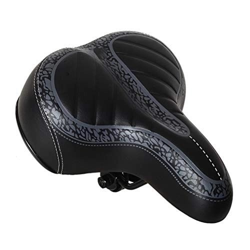 Sièges VTT : Selle de vélo Souple en Cuir PU, Large Grand vélo vélo Gel Cruiser Extra Comfort Soft Pad siège de Selle pour VTT vélo de Route vélo de Route