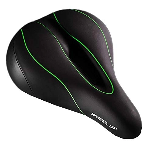 Sièges VTT : Selle Velo Confort Femme Selle VTT Siège de vélo Coussin VTT Siège Vélo Housse de Siège Rembourré Siège de Vélo de Montagne Accessoires vélo Green, Free Size