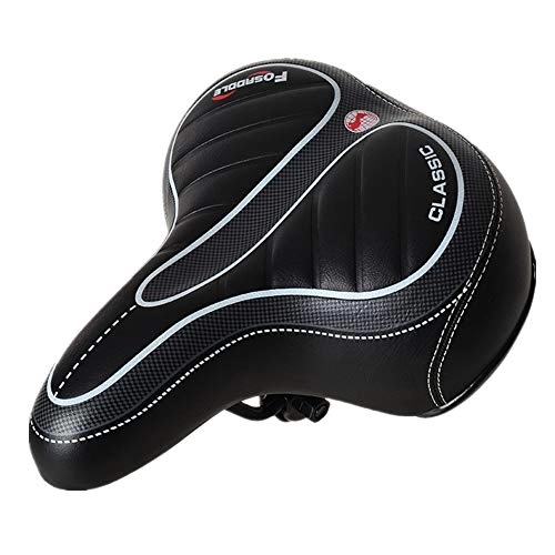 Sièges VTT : Selle Velo Confort Selle VTT Homme VTT Siège Vélo Housse de Siège Rembourré Selle de Bicyclette Accessoires vélo Accessoires de vélo pour Hommes