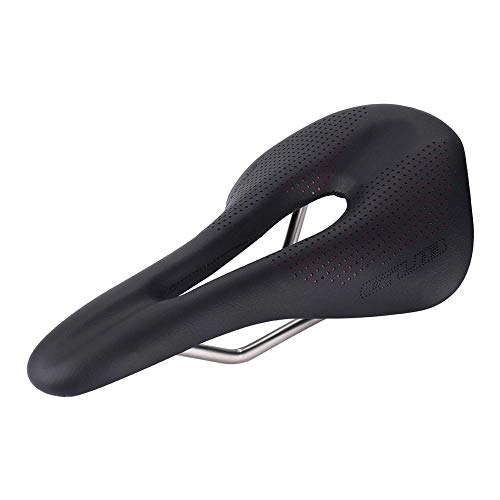 Sièges VTT : Selle VTT Vlo de Courses sur Route Vlo Selles Selle Respirant Chrome Molybdne Acier Bow Sanmarco194 Grams Black and Black