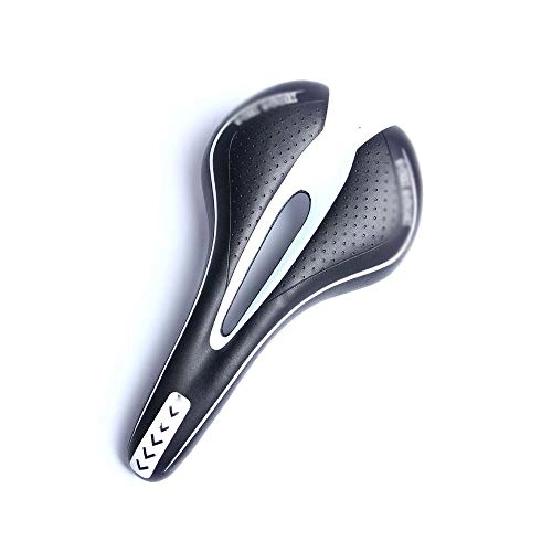 Sièges VTT : Selle Vélo Confort, Siège De Velo Creux Et Ergonomique Imperméable Et Respirante pour Homme Et Femme, pour Vélos De Route / VTT / Ville, White