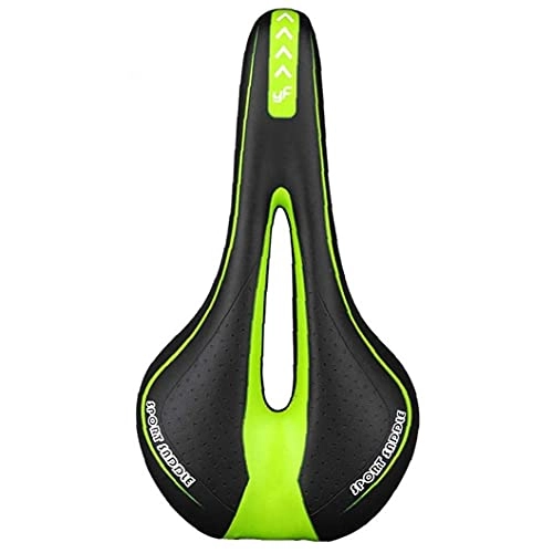 Sièges VTT : Siège de vélo Selle de vélo Gel rembourré Coussin souple respirant pour MTB Road VTT Vélo Vélo Vert Vert Durable