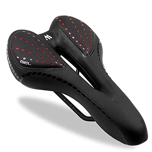 Sièges VTT : Siège de vélo Selle de vélo Respirant en Cuir PU Coussin Creux VTT Selle de vélo Gel + selles VTT Antichoc en polyuréthane