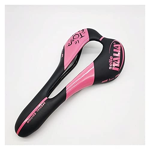 Sièges VTT : Sparrow Angel Selle VTT Selle en Fibre de Carbone Selle Ultra Lumière Selle Selle VTT VTT (Color : Pink)