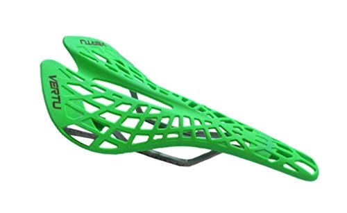 Sièges VTT : STRIDCJX Selle de Bicyclette d'agents d'usine en Plastique lgre Superbe Coussin PVC pour sige de Selle VTT VTT Sillin Bicicleta, Green