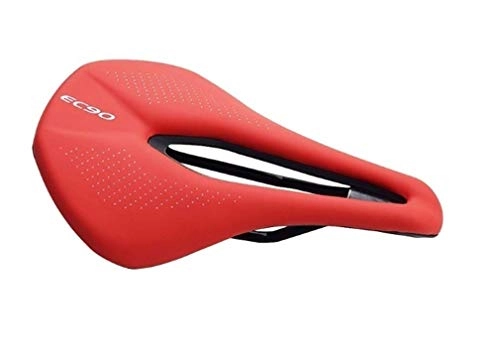 Sièges VTT : STRIDCJX Selle Respirante de sige de vlo de Montagne (pices de Rechange Douces de vlo de Coussin de sige d'unit Centrale), Red