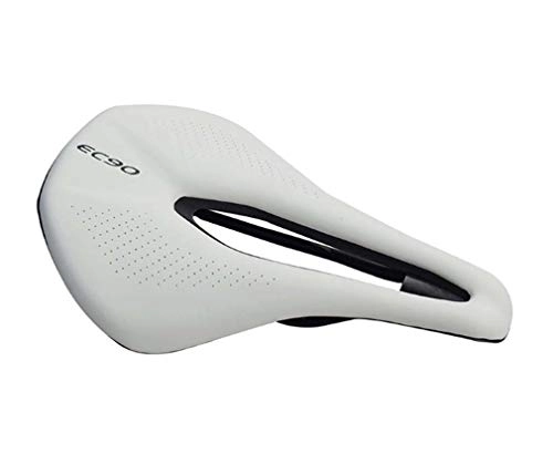 Sièges VTT : STRIDCJX Selle Respirante de sige de vlo de Montagne (pices de Rechange Douces de vlo de Coussin de sige d'unit Centrale), White