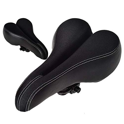 Sièges VTT : SUSHOP VTT Seat, Confort Selle De Vélo Étanche Selle Vélo pour Les Femmes Et Les Hommes Doux Respirant Convient VTT, Vélo Pliant, Vélo De Route, Noir