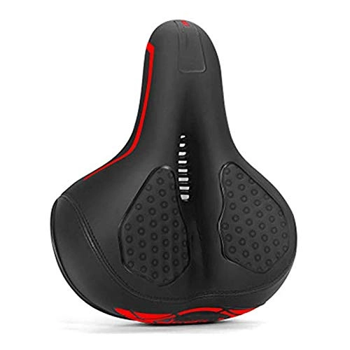 Sièges VTT : TASGK Selle de Vélo avec Boule D'Amortisseur à Double Ressort Selle Vélo Ergonomique avec Bande Réfléchissante Arrière Confortable Rembourrée Mousse Mémoire pour VTT / Bicyclette / Vélo de Route