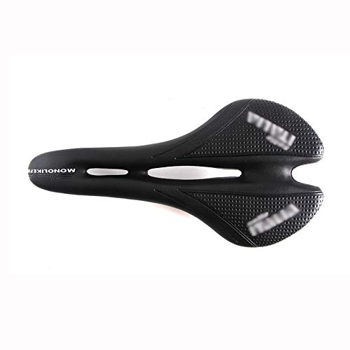 Sièges VTT : TGhosts Selle de vélo, VTT Vélo Selle Ultraléger VTT Siège Ergonomique Confortable Onde Route Selle Vélo Seat (Color : Balck)