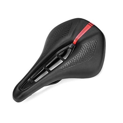 Sièges VTT : TGhosts Selle de vélo, VTT Vélo Siège Selle Montagne Route Selles PU Respirante Racing Souple Coussin Seat Nez Court Elargi Tapis de Selle