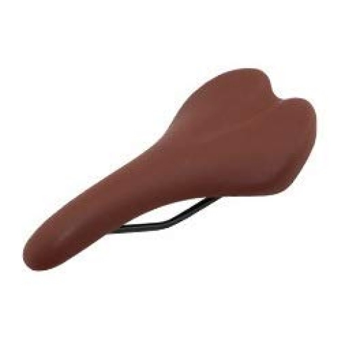 Sièges VTT : TLBBJ Bicycle Saddle Cushion Selle de vélo en Cuir PVC Selle de vélo de Route de Montagne Selle de vélo Confortable 3 Souple de pièces Couleurs Selle VTT vélo Durable (Couleur : Brown)