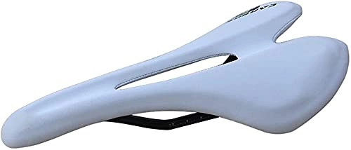 Sièges VTT : TYX-SS Selle de vélo de Montagne, Selle de vélo Selle en Carbone Selle en Cuir PU Souple VTT Selle de vélo de Route siège de Montage pièces de Cyclisme, Blanc