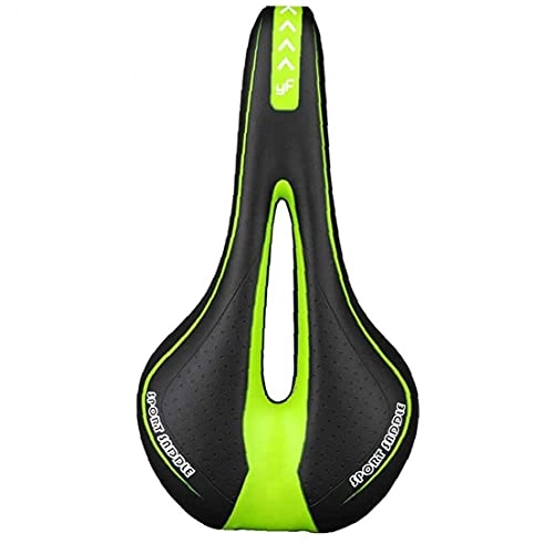 Sièges VTT : Vélo Selle De Vélo Selle Gel Rembourré Souple Coussin Respirante pour VTT Route VTT Vélo Vert