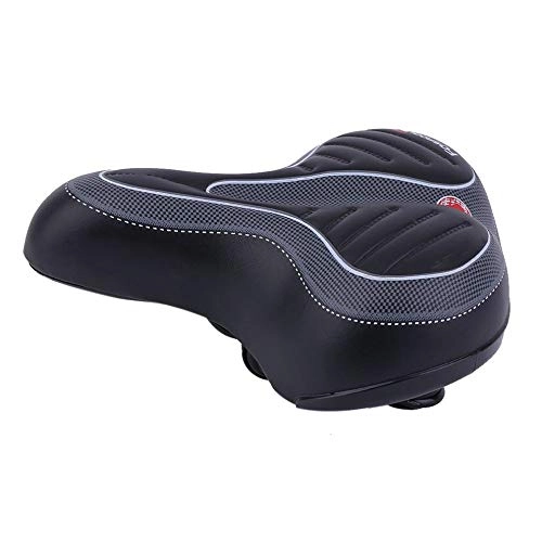 Sièges VTT : WGLG Selle VTT, Antichoc Selle VTT À Design Creux Respirant Large Big Bum Bike Bicycle Gel Cruiser Extra Sporty Soft Pad Saddle