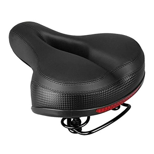 Sièges VTT : WZ YDTH Selle Vélo Confort Plus Grande, Antichoc Selle VTT à Design Creux Respirant, Amortisseur de siège de Selle de vélo de siège de vélo réfléchissant imperméable