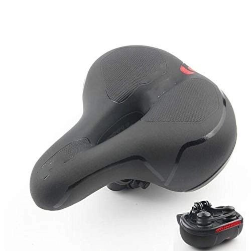 Sièges VTT : WZ YDTH Selle Vélo Confort Plus Grande, Antichoc Selle VTT à Design Creux Respirant, Selle de vélo VTT de Montagne de siège de Bicyclette avec Le vélo Mou de lumière réfléchissante