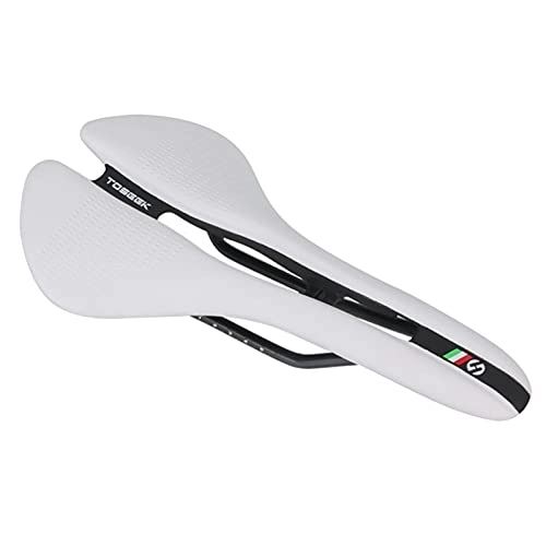 Sièges VTT : XIEJING Selle VTT, Sacoche De Selle VéLo Selle de Selle de la Selle de la Selle de la Bicyclette Cyclisme Cyclisme Hollow Selle Paddle Selle Femmes Hommes Rembourrée Vélo Selle (Color : White)