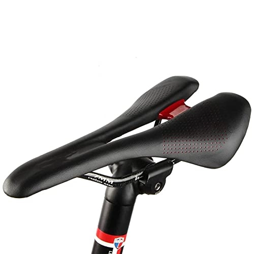 Sièges VTT : XIKA Selle de vélo en carbone - Coussin de selle de vélo de course - Coussin de siège pour VTT et vélo de route - 270 x 140 mm