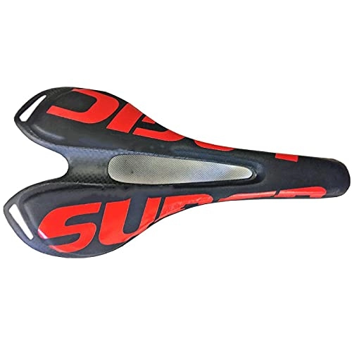 Sièges VTT : XIKA Siège de vélo Selle de vélo en Fibre de Carbone Selle de vélo de Route de Montagne Super léger Coussin en Cuir Selle en Carbone Complet VTT pièces de vélo en Carbone