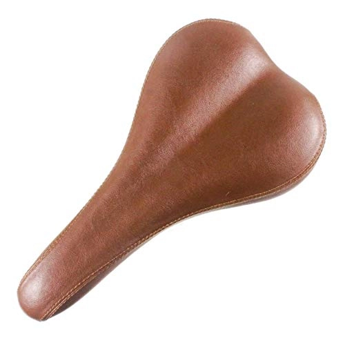 Sièges VTT : XINGYA Retro vélo Selle PU Coussin en Cuir vélo Selle Vintage Route VTT Sport Selle Classique Marron / Noir Bike Seat (Color : Brown)