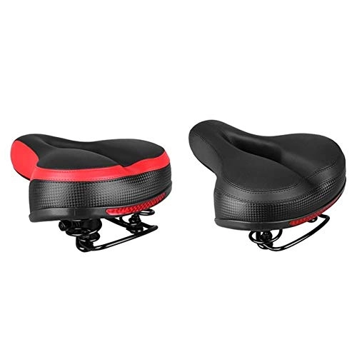 Sièges VTT : XINGYA Siège de vélo Confortable vélo Selle Amortisseur imperméable Reflective Selle de vélo for VTT (Color : Red)