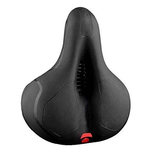 Sièges VTT : XYIDAI Sige vlo, Vlo Banquette arrire VTT PU Cuir Souple Coussin arrire Support Sige Souple vlo Selle de vlo Selle Gel de Silicone Coussin vlo Selle Seat