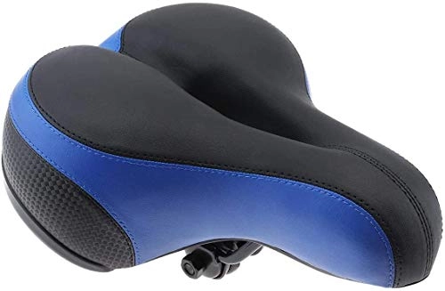 Sièges VTT : ZXCPJ Selle de vélo en mousse à mémoire de forme - Selle de vélo creuse ergonomique - Coussin en silicone souple - Selle de vélo de course VTT avec autocollants réfléchissants