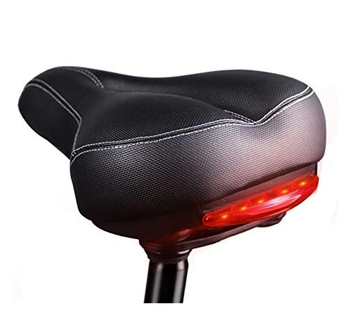 Sièges VTT : ZYZYP Selles Coussin De Vélo Large Avertir Feu Arrière Selles Souples Imperméables Épaissir Le Siège De Cyclisme pour La Plupart des Selles De VTT VTT siège vélo