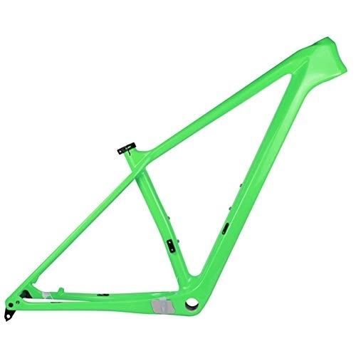 Cuadros de bicicleta de montaña : PPLAS 2021 Nuevo Marco de Carbono MTB 27.5er 29er Marco de Bicicleta de montaña de Carbono 148x12mm o 142 * 12 mm MARCHOS DE Bicicleta MTB (Color : Light Green Color, Size : 19in Matt 148x12)