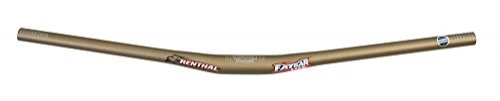 Manillares de bicicleta de montaña : Renthal FatBar Lite - Manillar de aluminio para motocross negro y dorado dorado Talla:10mm Rise
