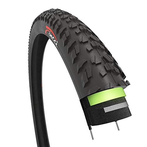 Neumáticos de bicicleta de montaña : Fincci 26 x 1, 95 Pulgadas 52-559 Cubierta con 2.5mm Anti Pinchazo 60TPI para MTB Montaña Hibrida Bici Bicicleta