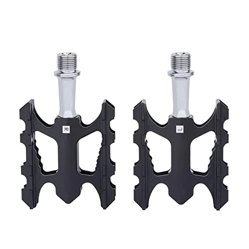 Pedales de bicicleta de montaña : AXOINLEXER Pedales de Bicicleta, Pedal de Bicicleta de Montaña Pedales de Bici Antideslizantes para BMX MTB, Negro