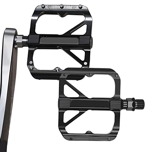 Pedales de bicicleta de montaña : CRAVIN 5 pedales de metal para bicicleta | Pedal universal de plataforma de aleación de aluminio ligero 9 / 16 | Pedal plano de plataforma de bicicleta de repuesto para adultos para