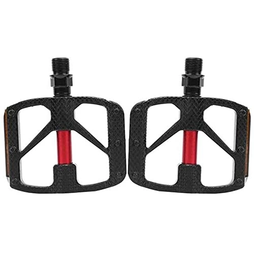 Pedales de bicicleta de montaña : Pedales de Bicicleta de Montaña Pedales de Bicicleta Ajustables Pedal de Bicicletas de Carretera de montaña (Color : Rouge, Size : 9.5x7.5x1.5cm)