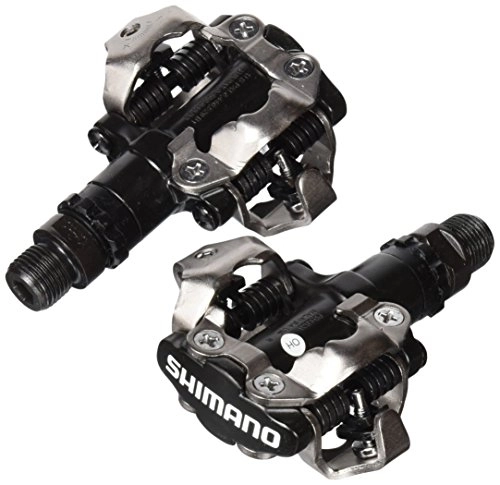 Pedales de bicicleta de montaña : SHIMANO 3E4-4AC - Pedales SPD para Bicicleta, 380 g, Color Negro y Plateado