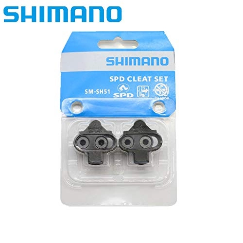 Pedales de bicicleta de montaña : Shimano SM-SH51 SPD Pedal Cleat Set Include 4mm Allen Wrench