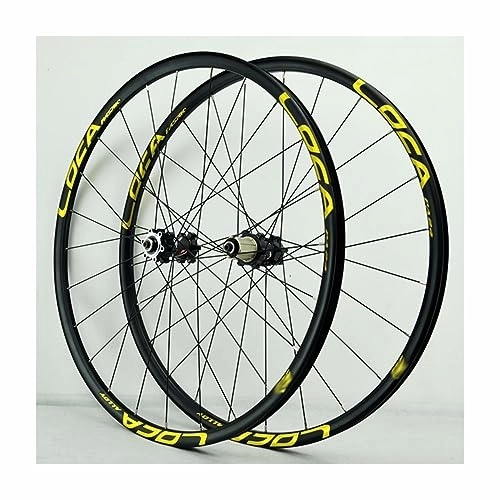 Ruedas de bicicleta de montaña : Juego De Ruedas De 26 Pulgadas para Bicicleta De Montaña QR Llantas Ultraligeras De Aluminio Freno De Disco Bujes con Rodamientos Sellados Soporta Cassette De 8-12 Velocidades (Color : C)