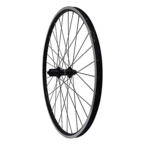 Ruedas de bicicleta de montaña : Juego de ruedas de bicicleta de 26 ", rueda de bicicleta negra, neumáticos de llantas de aleación de doble pared MTB 1.75-2.1" V- Freno 7-11 Concentrador sellado de velocidad 32h ( Size : Rear wheel )