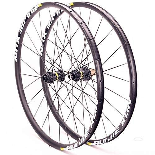Ruedas de bicicleta de montaña : XYSQ 26 / 27.5 / 29 Pulgadas Mountain Bike Wheel Set Disc Freno MTB Ruedas Thru Eje Six Holes 21mm Altura 24 Agujeros (Size : 26in)
