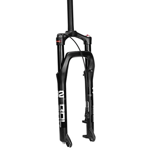 Tenedores de bicicleta de montaña : Accesorios para Bicicleta de aleación de magnesio con Horquilla de suspensión para Bicicleta de montaña-Black