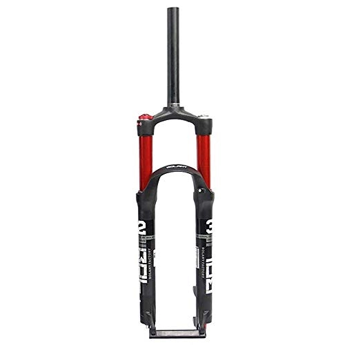 Tenedores de bicicleta de montaña : AIFCX MTB Suspensin Tenedor 27.5" 1-1 / 8" 100mm de Recorrido Control de aleacin de Aluminio de 28, 6 Mm Tubo Recto del Hombro Mountain Bike del Freno de Disco, B-27.5inch