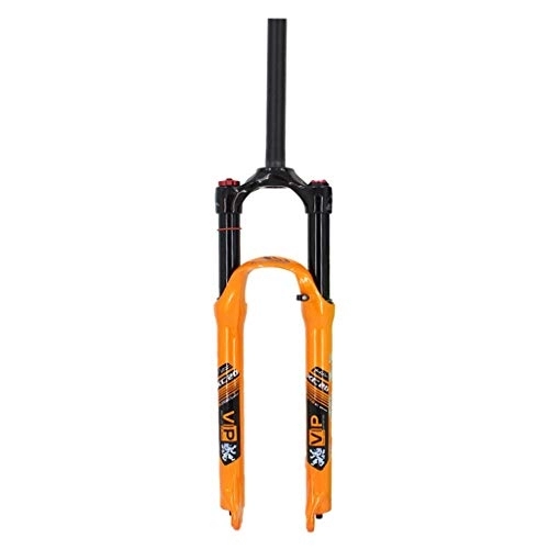 Tenedores de bicicleta de montaña : aiNPCde 26 / 27.5 Pulgadas Montaña Bicicleta Horquillas Delanteras de Aire, 1-1 / 8" Aleación Suspensión Amortiguador 1750g - 1780g (Color : Orange, Size : 27.5 Inch)