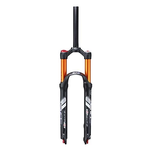 Tenedores de bicicleta de montaña : aiNPCde Horquilla de suspensión de bicicleta MTB 26" 27.5" ligera aleación de magnesio horquilla delantera 1-1 / 8" viaje: cámara de aire doble de 120mm (tamaño 27.5")